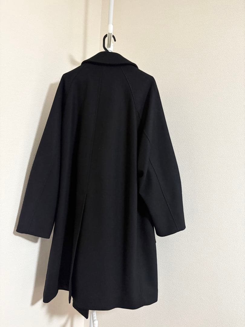 ジャケット・アウター FLAT MELTON CAMP COLLAR BALMACAAN COAT