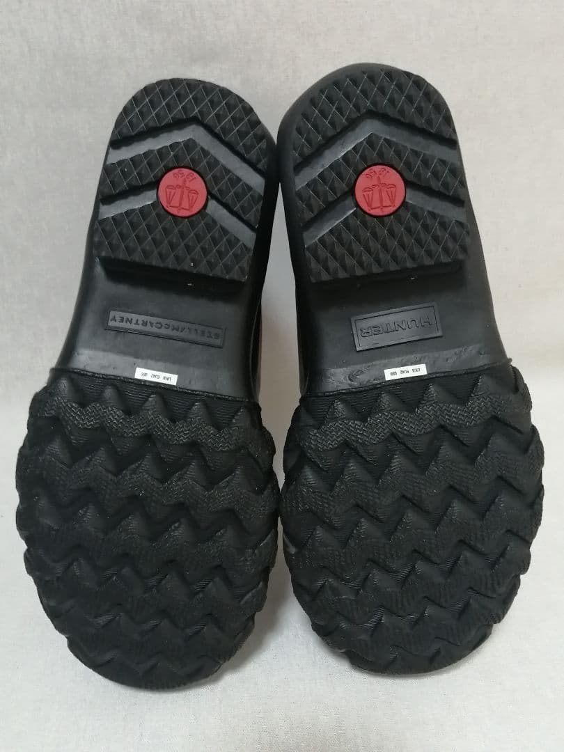 売切最終価格♂新品・コラボ・レインブーツ【ステラマッカートニー　×　ハンター】黒