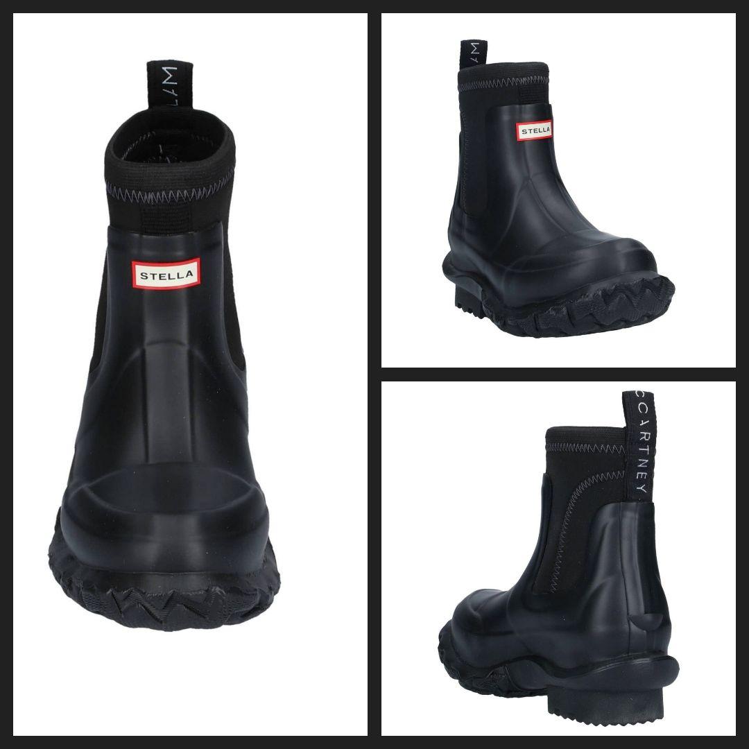 売切最終価格♂新品・コラボ・レインブーツ【ステラマッカートニー　×　ハンター】黒