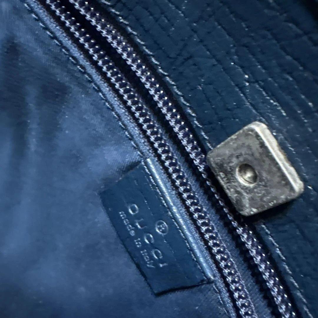 グッチGUCCIトートバッグ ベージュ/ネイビー 中型