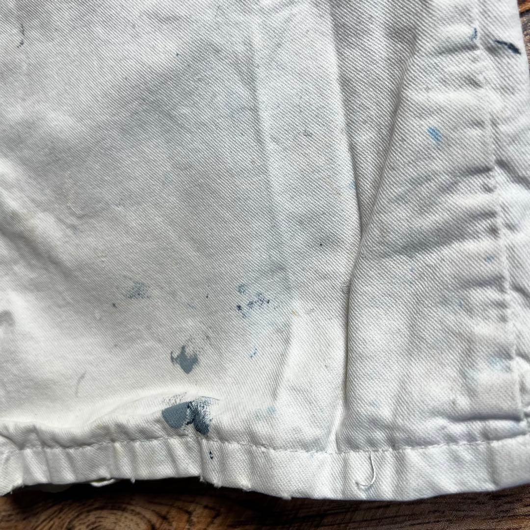 ゆ*様 Dickies ペインターパンツ ホワイト ペンキ飛び　古着　M相当