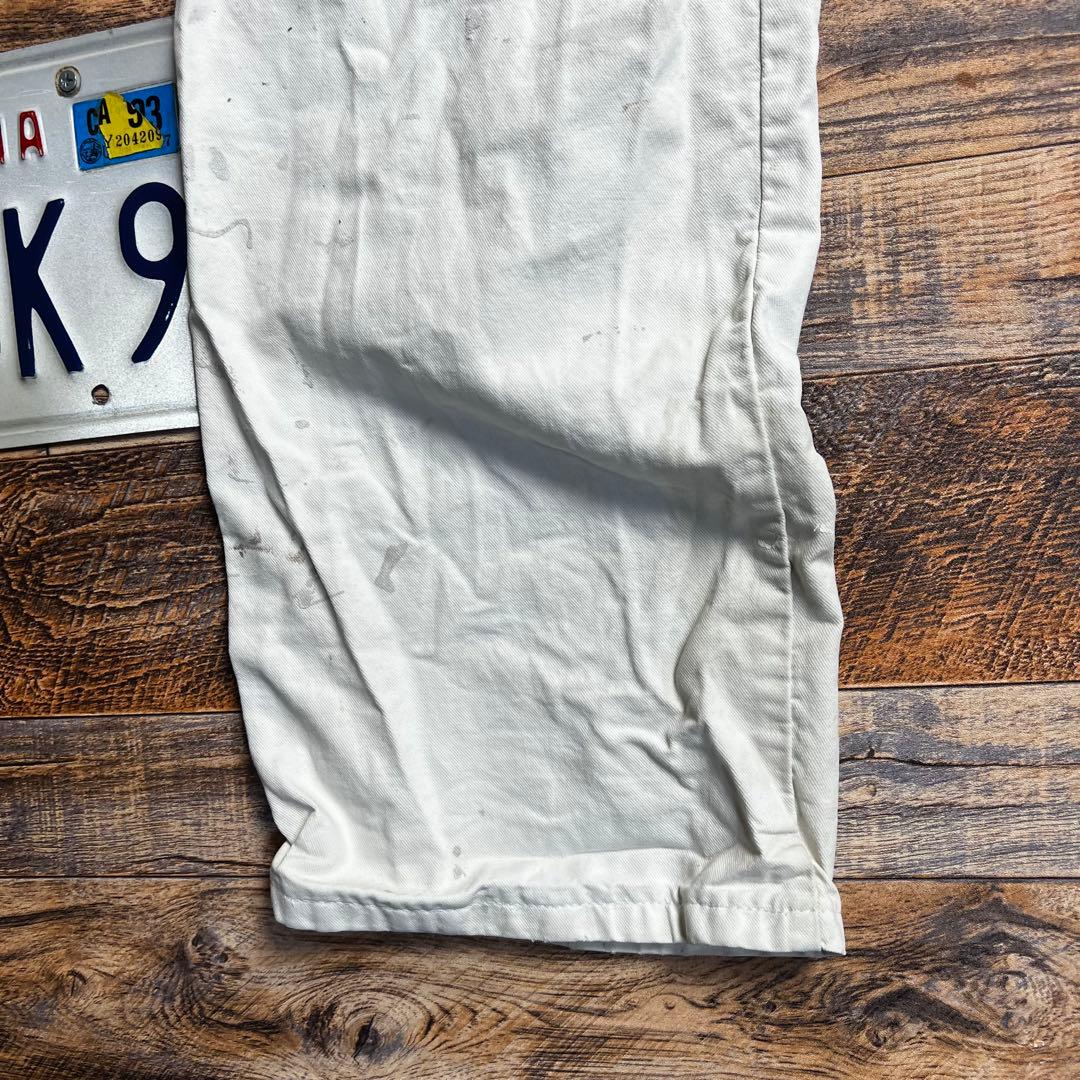 ゆ*様 Dickies ペインターパンツ ホワイト ペンキ飛び　古着　M相当