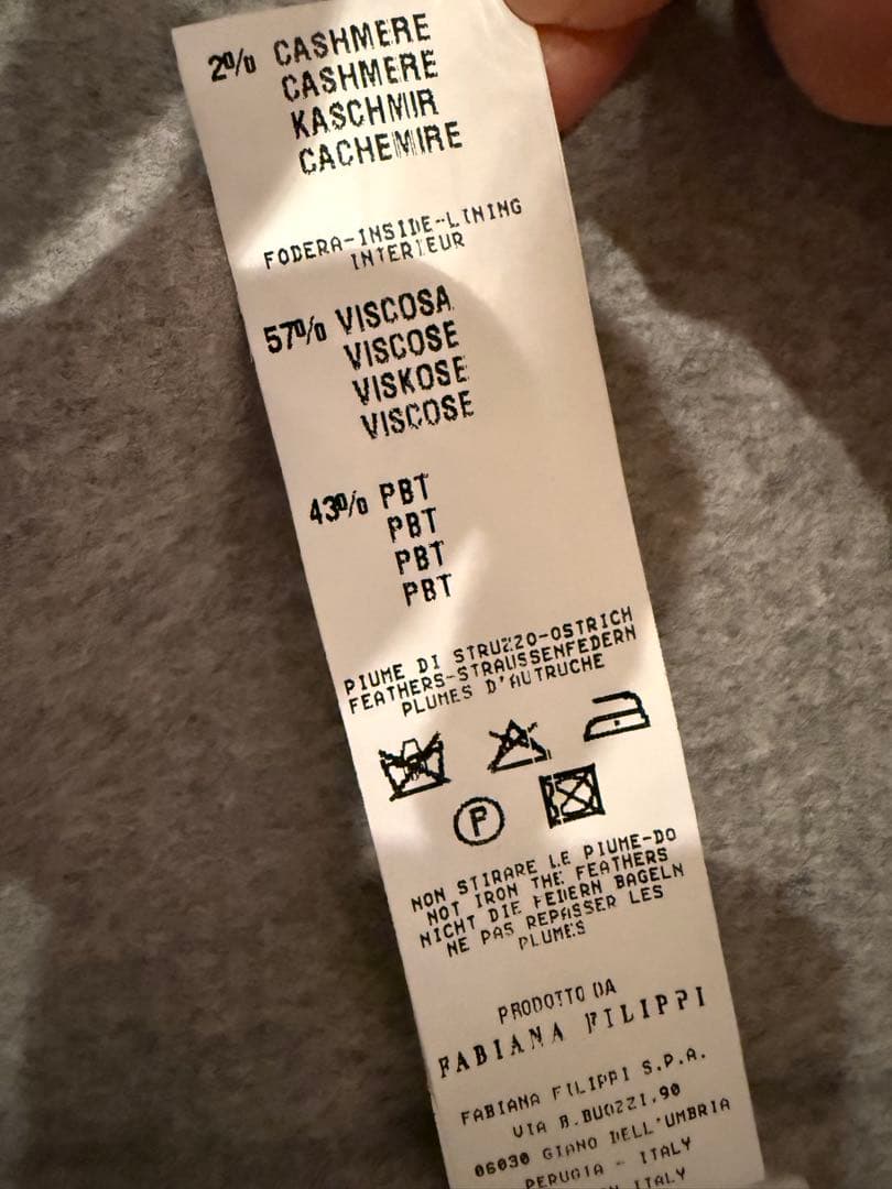 FABIANA FILIPPI グレー ファー コート ツーウェイ