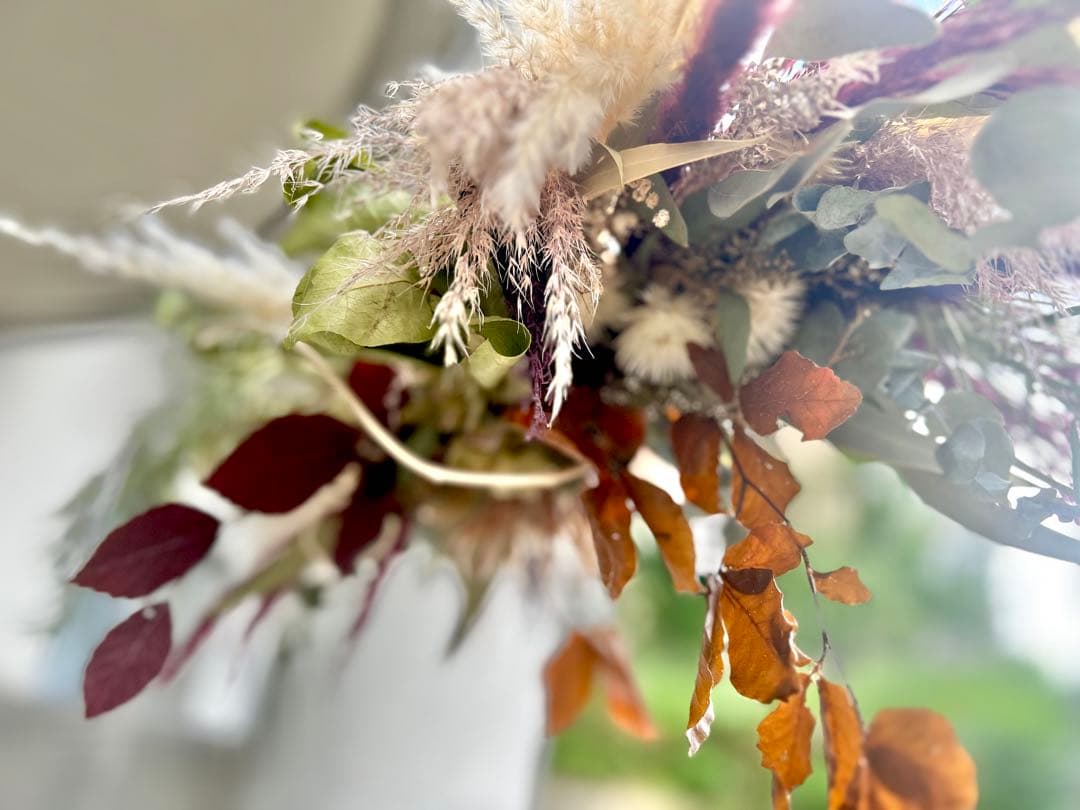 ⭐︎ほっぷページです⭐︎ プロテアホワイトの壁掛けオブジェ　８０センチ