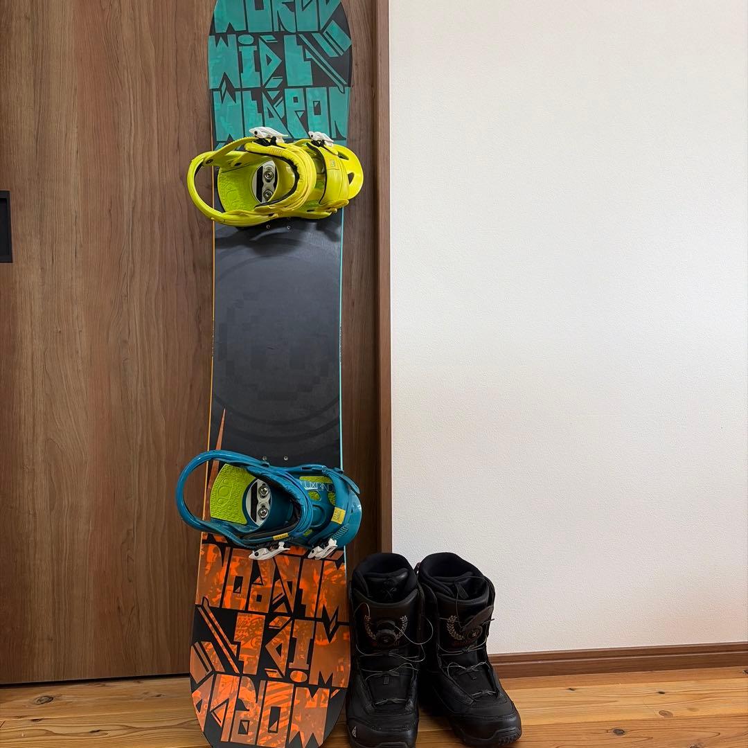 【ケース付】K2 スノーボード BURTONバインディング　ケース3点セット