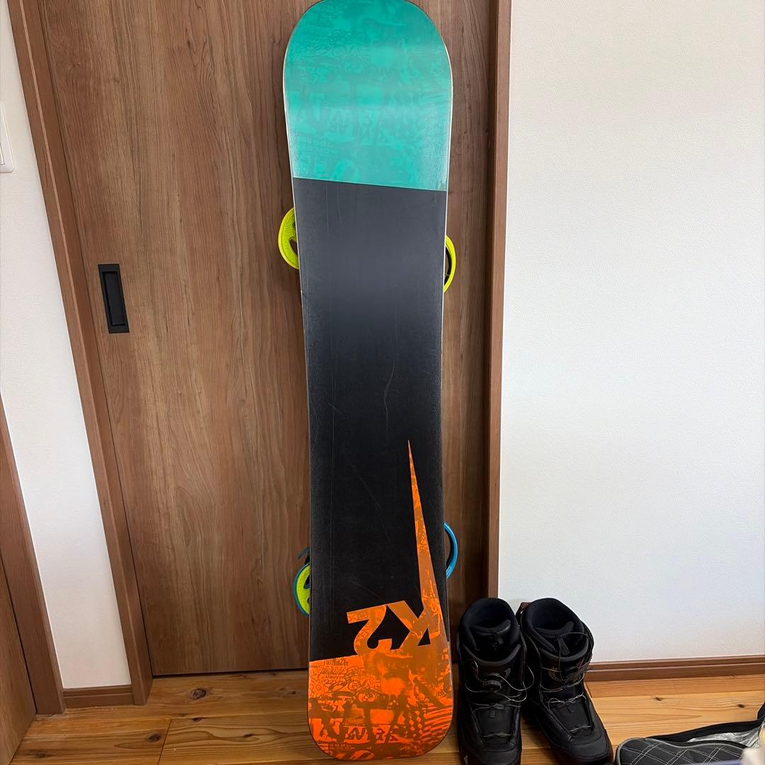 【ケース付】K2 スノーボード BURTONバインディング　ケース3点セット