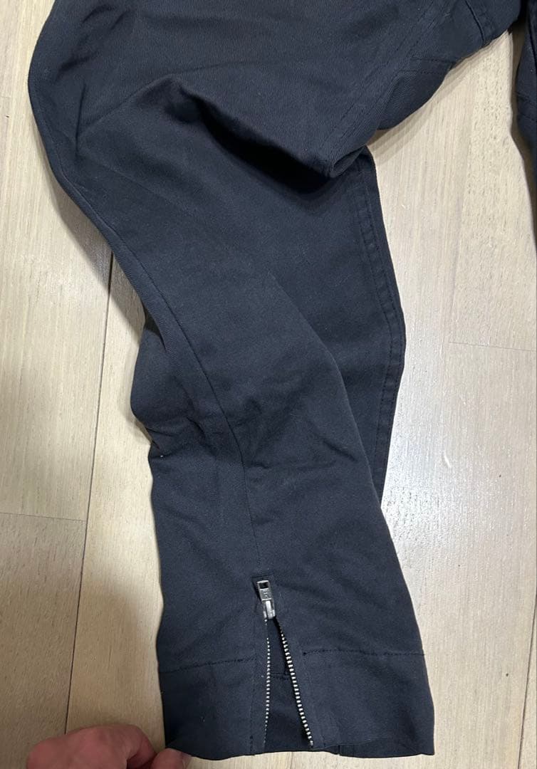 レミレリーフ　ブラック XL チノパン 裾ジッパー付き