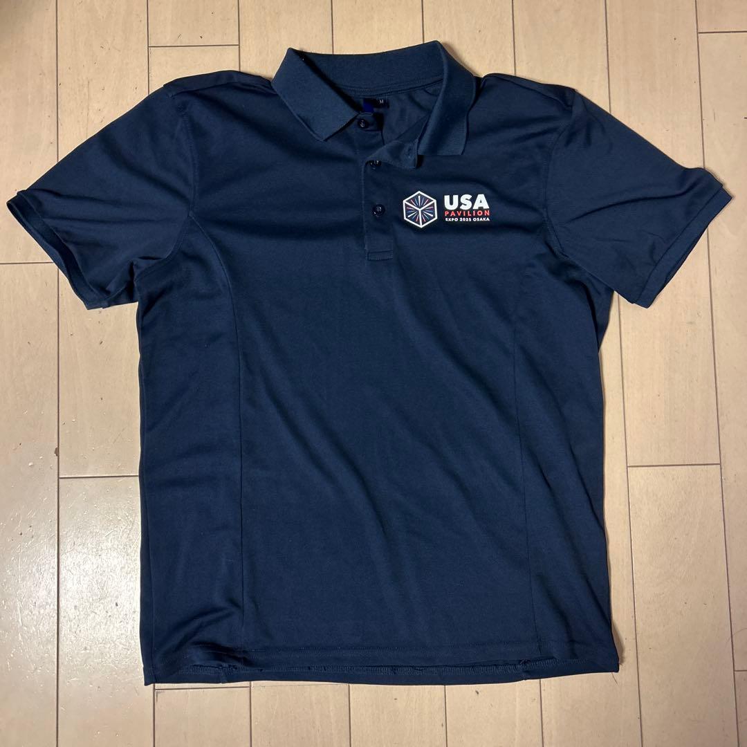 USA パビリオンユニフォームEXPO 2025 ポロシャツ Mサイズ 大阪万博