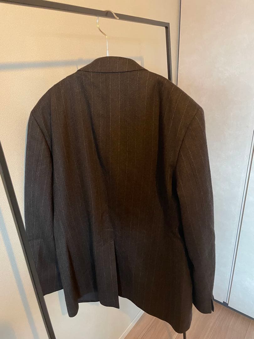 FOX BROTHERS ダークブラウン ストライプ セットアップ