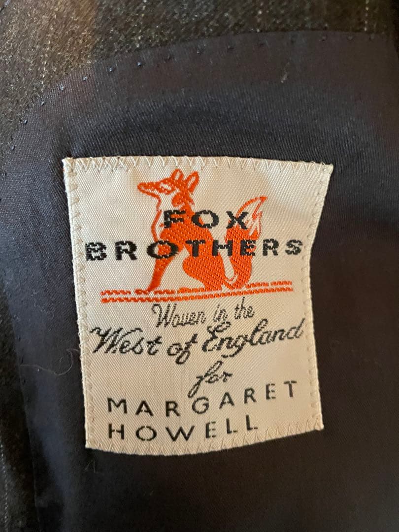 FOX BROTHERS ダークブラウン ストライプ セットアップ