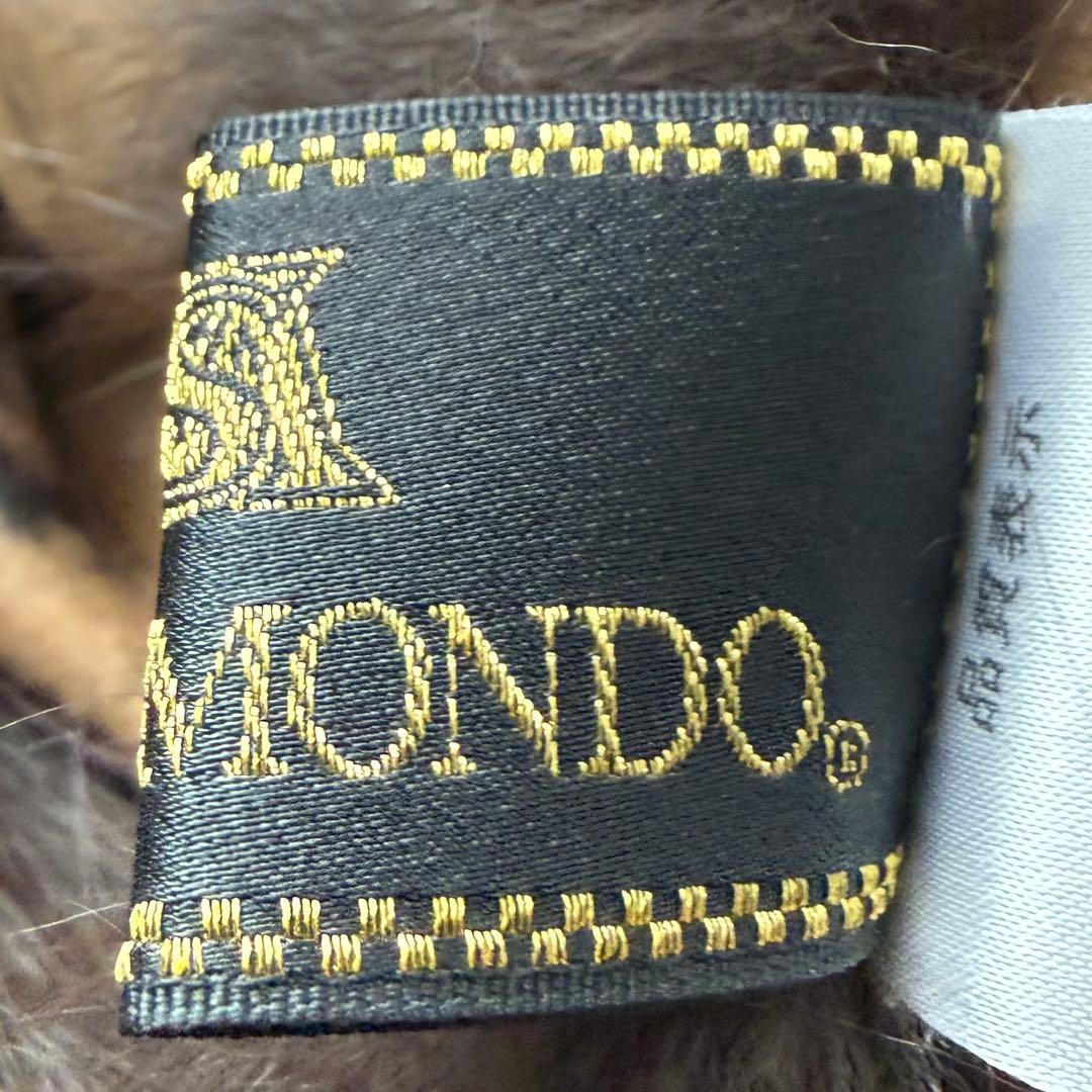 極美品☆ポンチョ アンゴラウール フォックスファー ケープコート フード 花柄