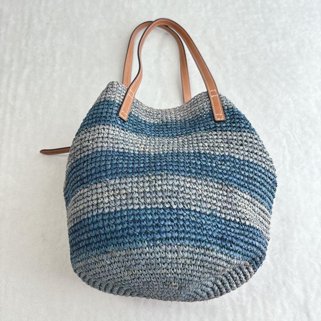 【未使用タグ付き】ポロラルフローレン　かごバッグ　ストロー　デカロゴ　夏