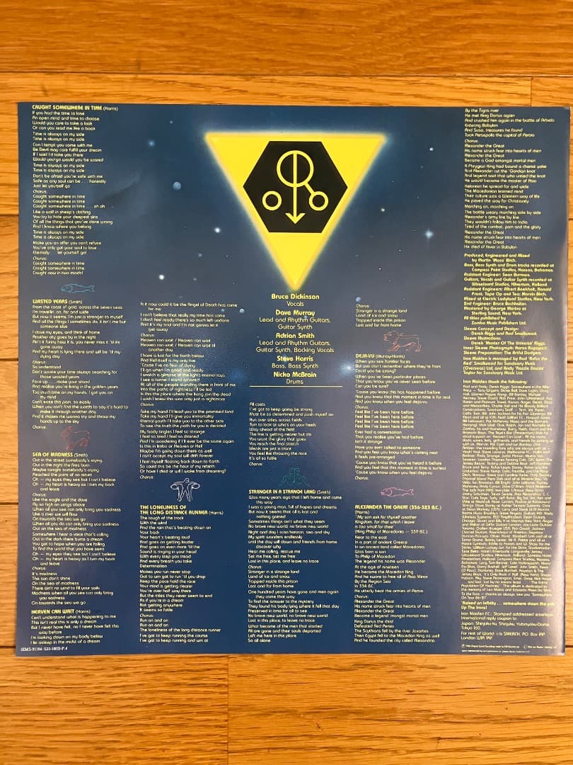 IRON MAIDEN Somewhere in Time レコード
