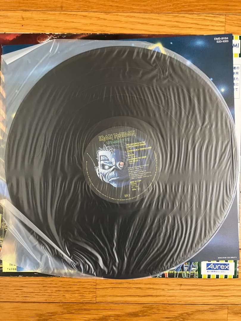 IRON MAIDEN Somewhere in Time レコード