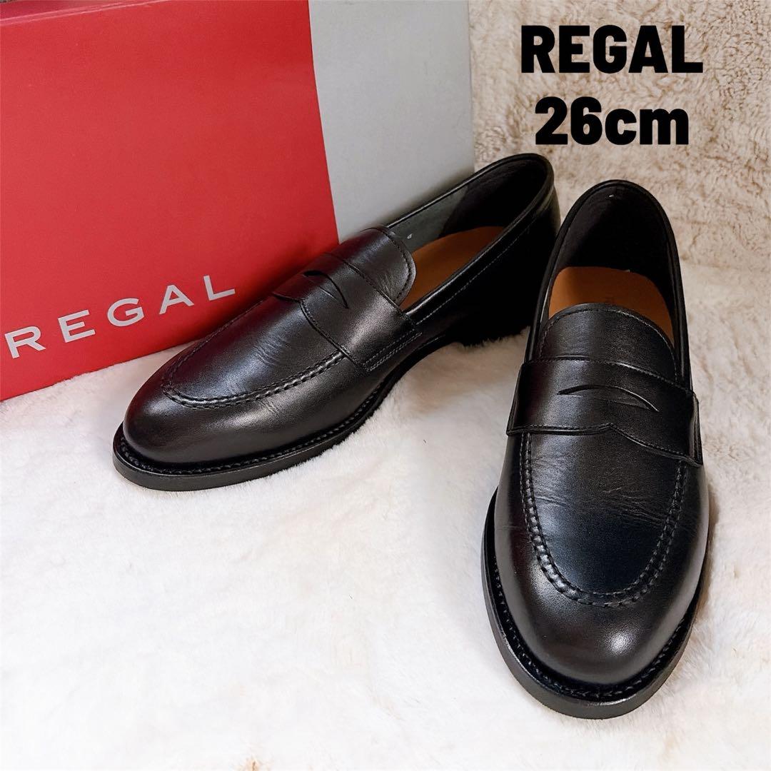 【今ちゃんさん専用】REGAL 26cm 26L 黒レザー ビジネスシューズ