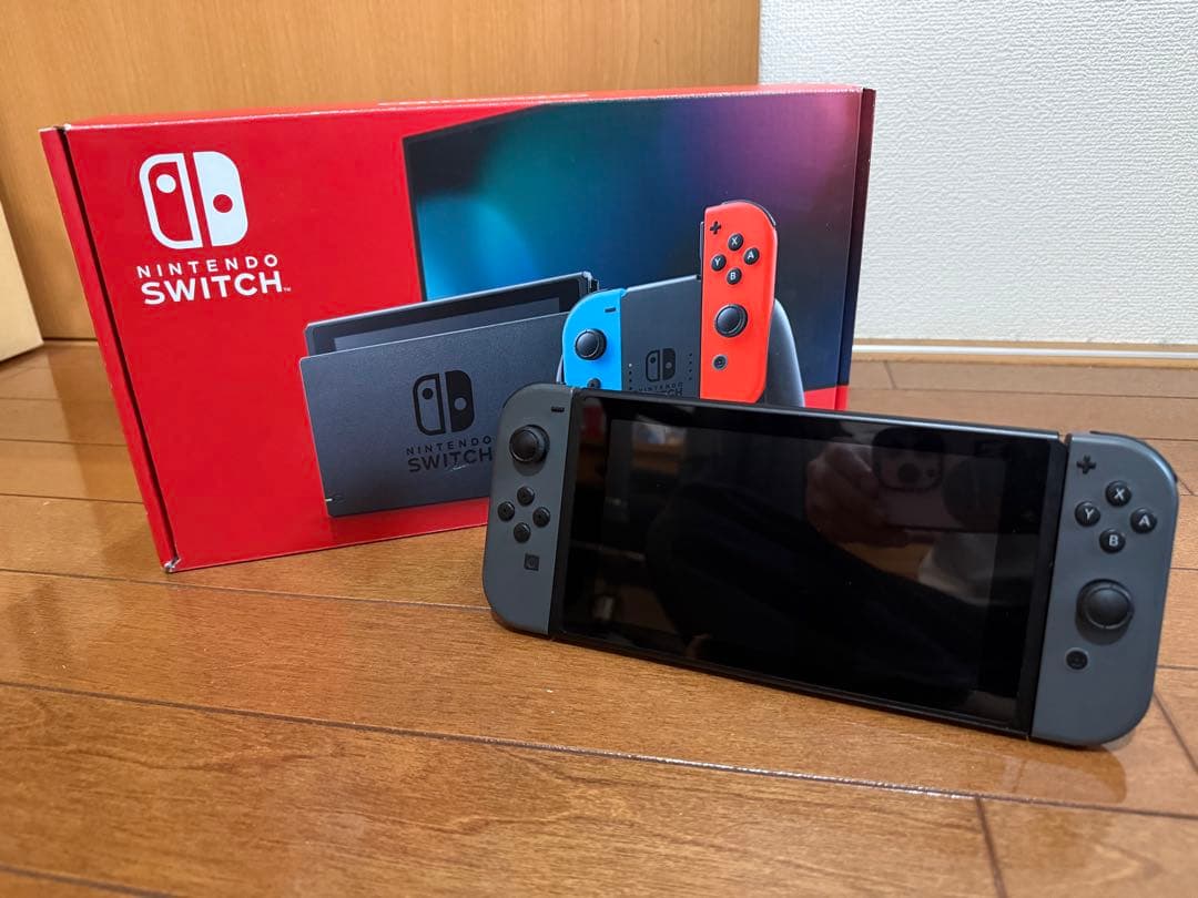 Nintendo Switch 本体 箱あり 美品 動作確認済み(SDカード付)