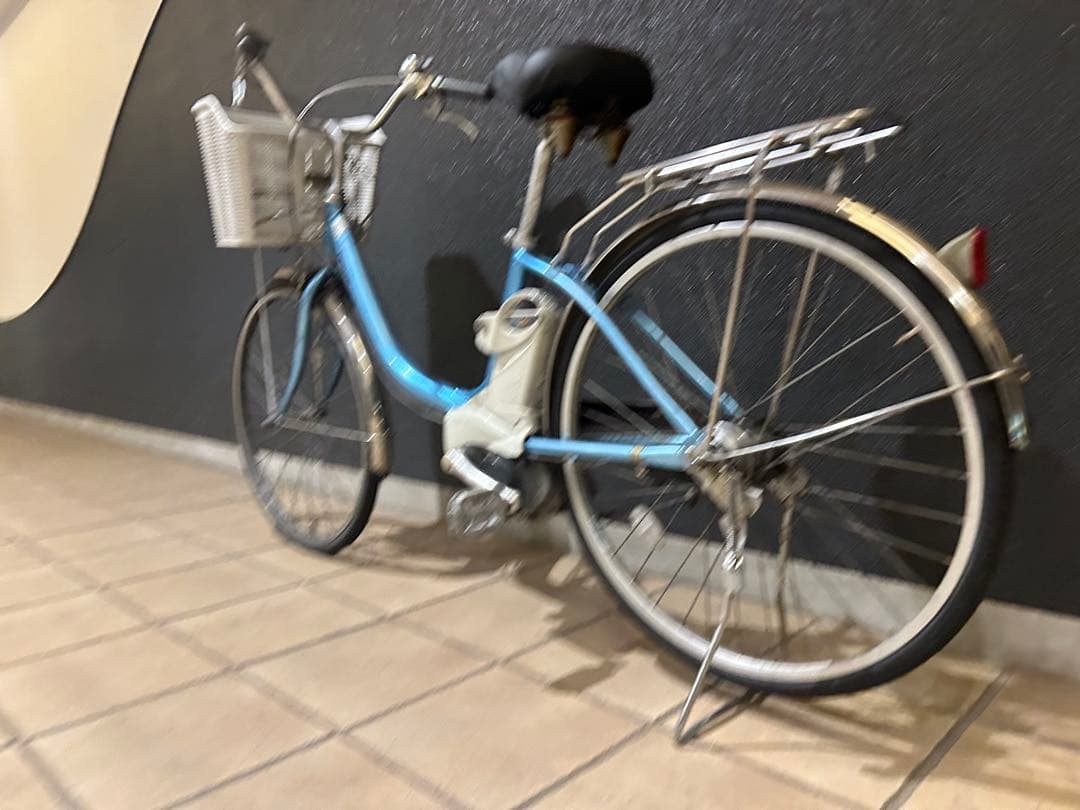 兵庫県神戸市より！Panasonic電動アシスト自転車 青色 Ni-MH
