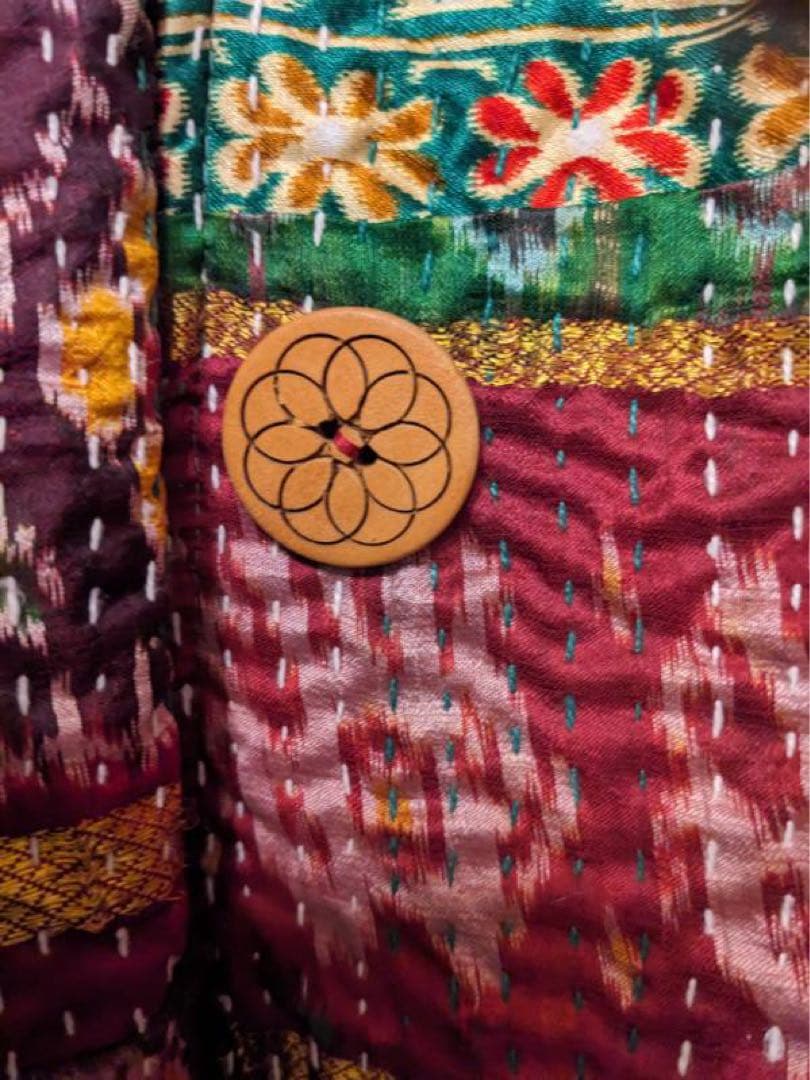 エルロデオ　コート　ハーフコート　チェスターコート　刺子