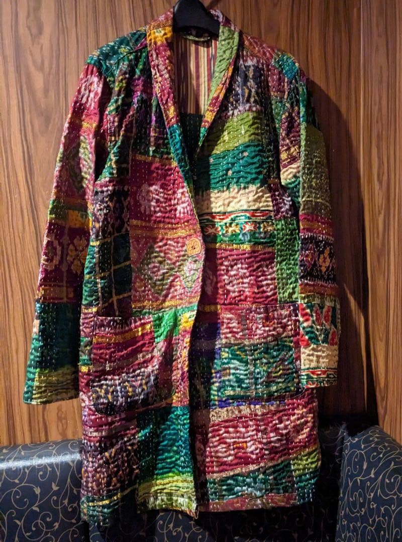 エルロデオ　コート　ハーフコート　チェスターコート　刺子