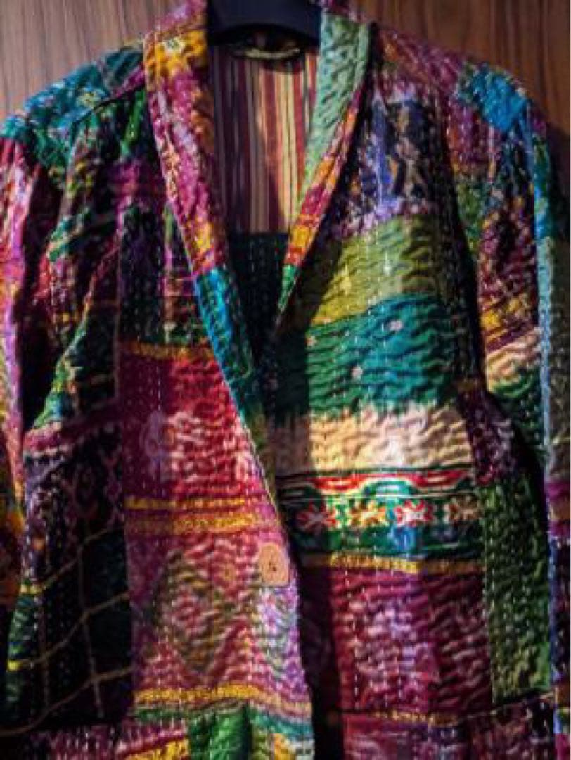 エルロデオ　コート　ハーフコート　チェスターコート　刺子