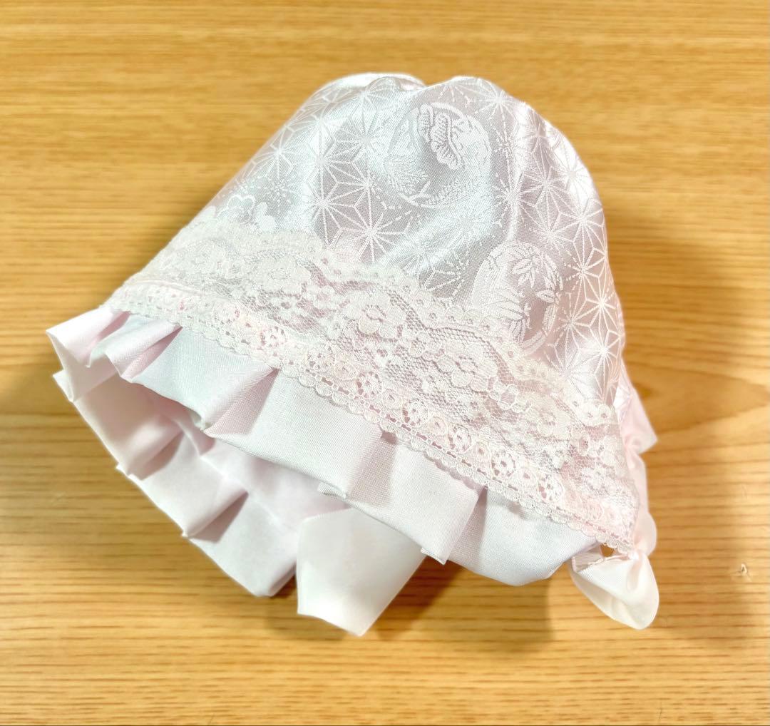【美品】新品未使用品　お宮参り小物6点セット　女の子　ちりめん　N O.18