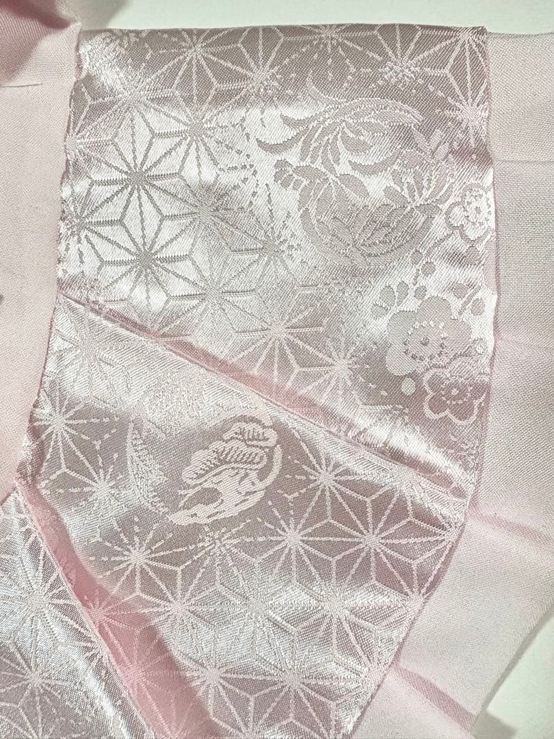 【美品】新品未使用品　お宮参り小物6点セット　女の子　ちりめん　N O.18