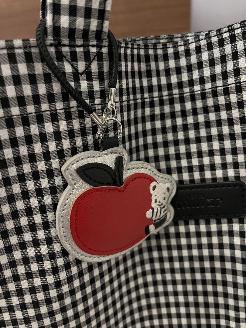 familiar トートバッグ　ギンガムチェック