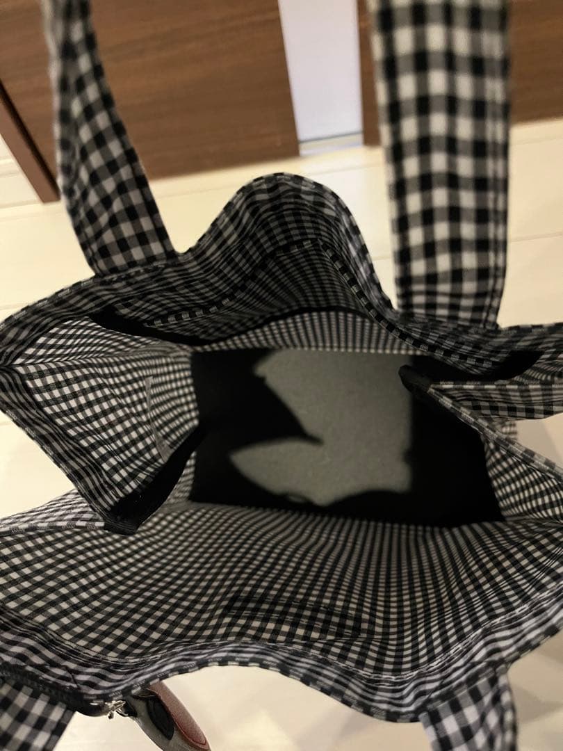 familiar トートバッグ　ギンガムチェック