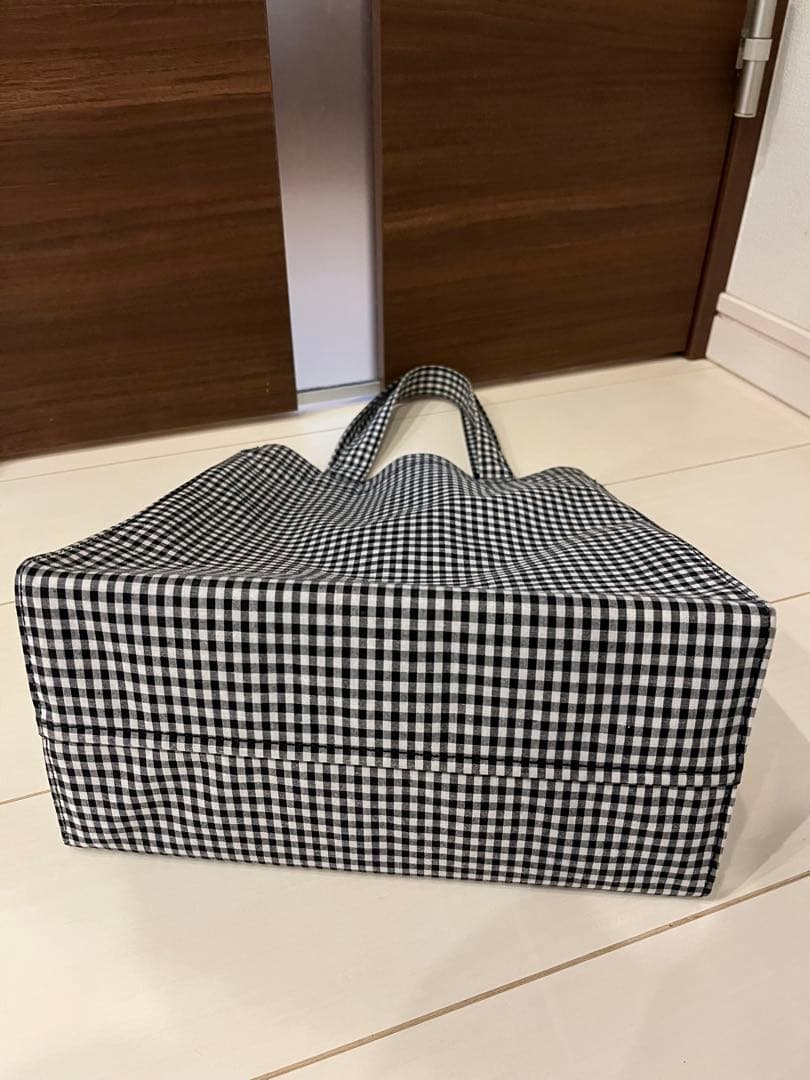familiar トートバッグ　ギンガムチェック