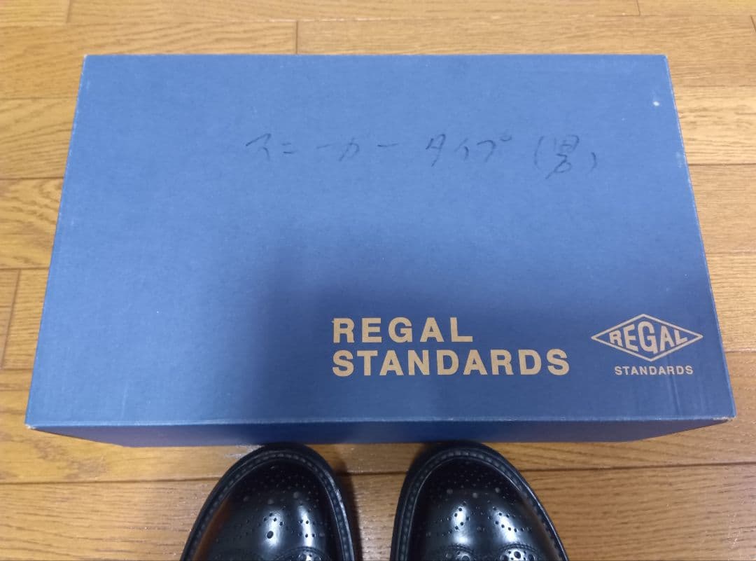 REGAL 26 3E ウィングチップ 黒 幅広 JN03 おかめ飾り リーガル