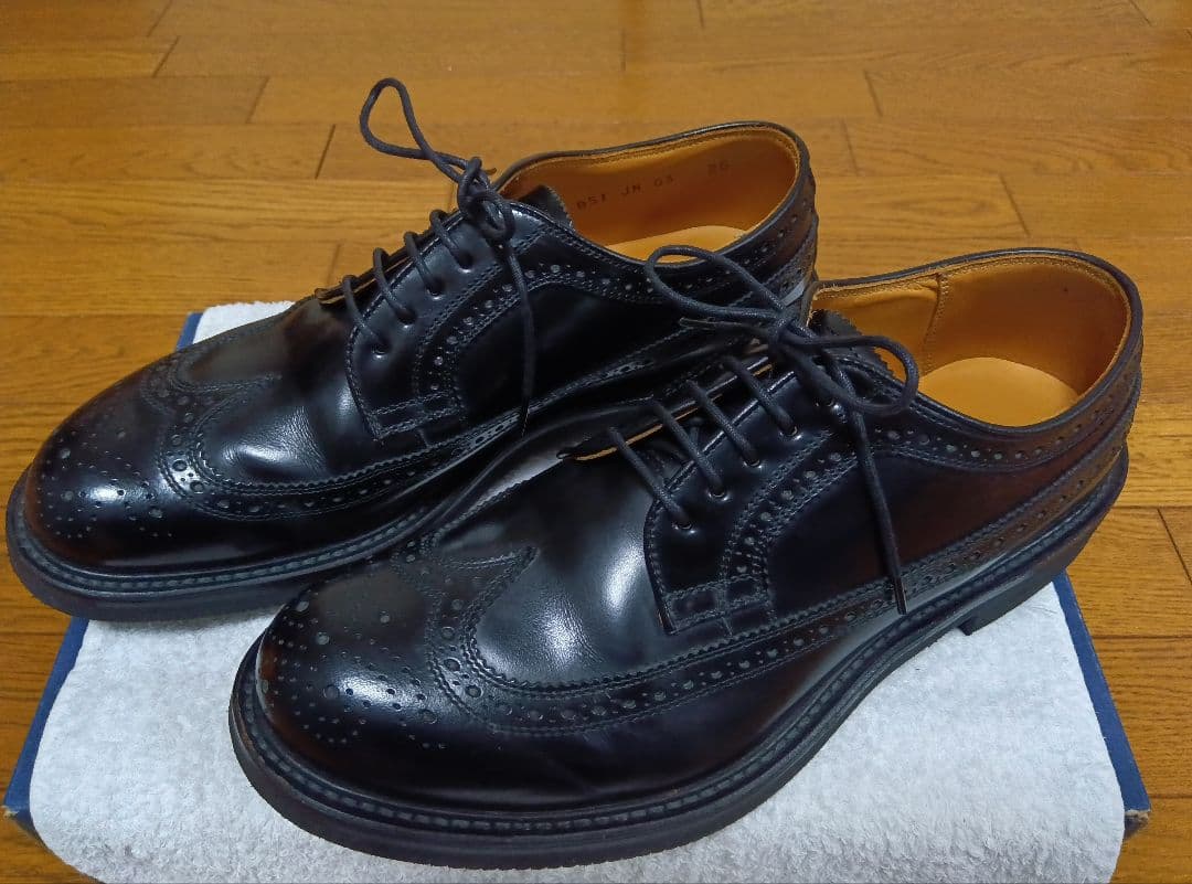 REGAL 26 3E ウィングチップ 黒 幅広 JN03 おかめ飾り リーガル