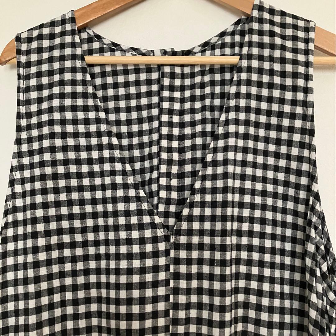 nest Robeギンガムサロペット