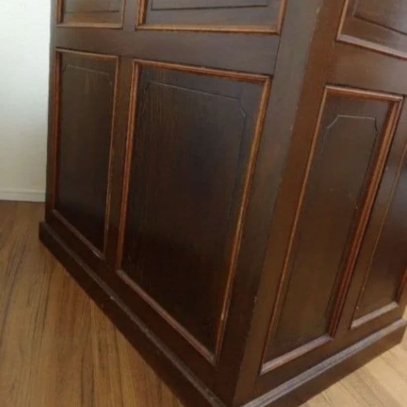 値下げ！【送料込】骨董 大正時代 机 ライティングビューロー デスク