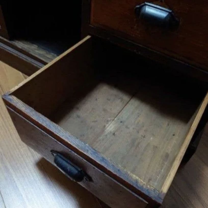 値下げ！【送料込】骨董 大正時代 机 ライティングビューロー デスク