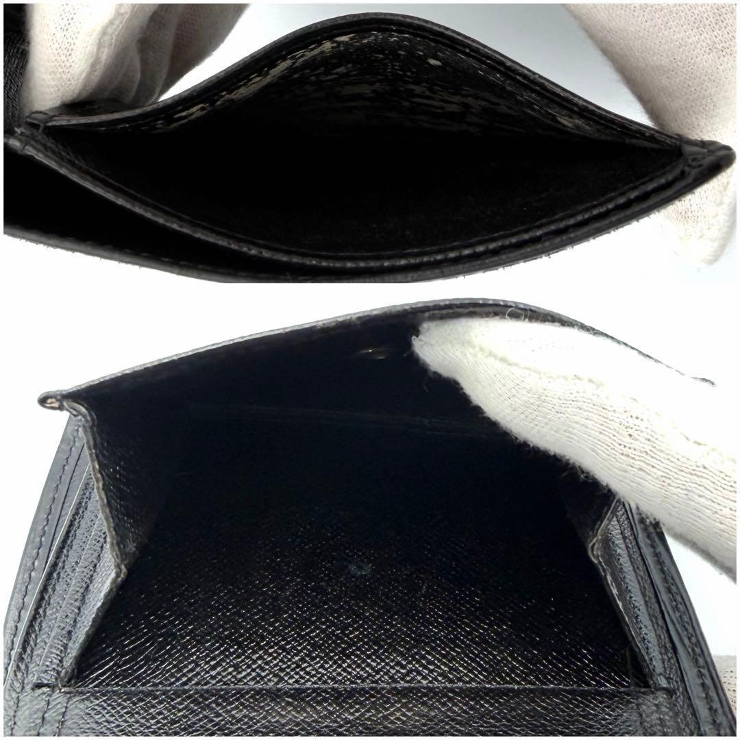 ルイヴィトン エピ ポルトビエコンパクト 二つ折り財布 ホック ブラック 黒