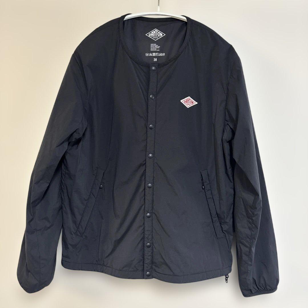 DANTONダントン ノーカラーインサレーション　ブラック