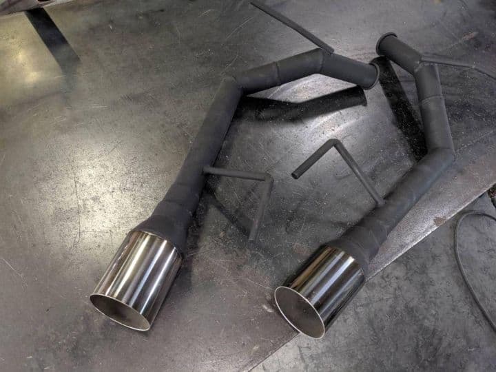 V36スカイラインセダン！オリジナルストレートマフラー！リアピース