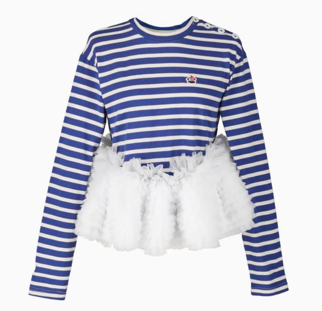 【新品未使用】Bibiy. FRANCINE TULLE TOP BLUE