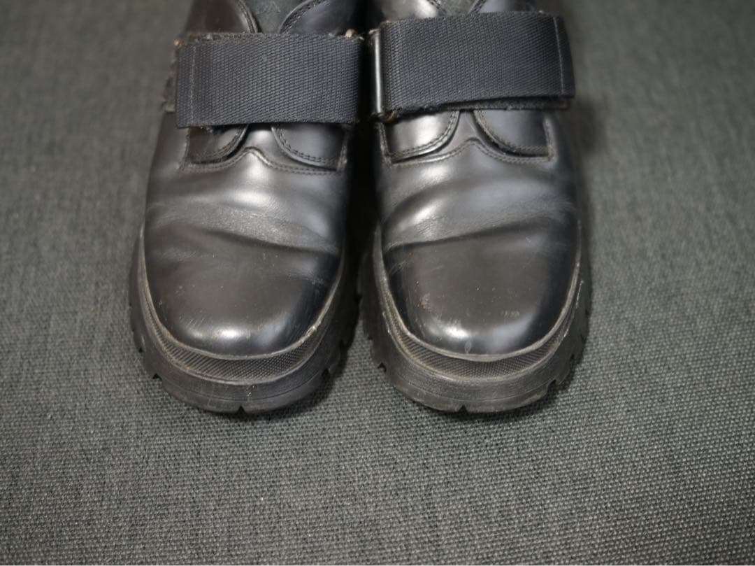 靴 00s Prada archive leather gimmick shoes