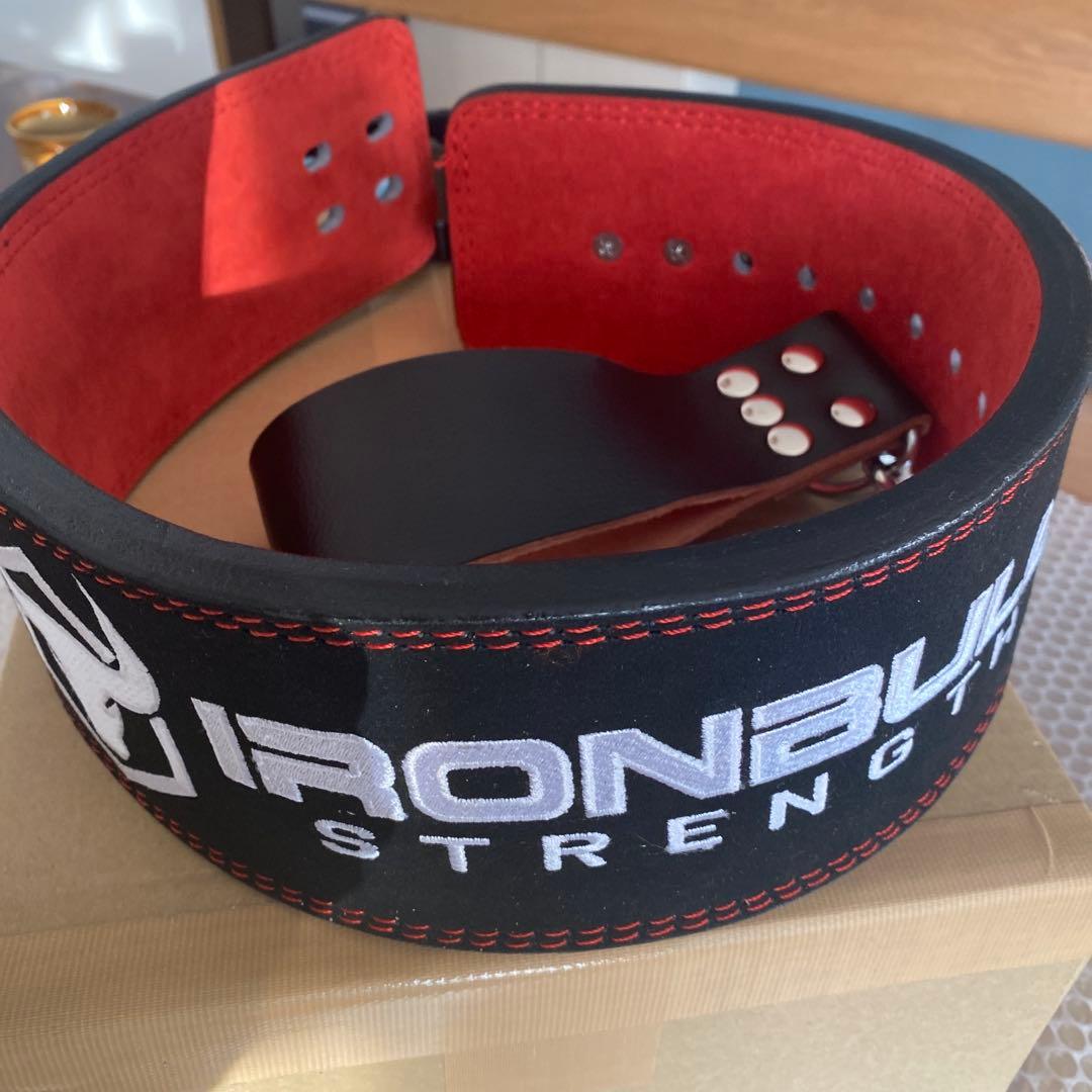 美品　レバーアクションベルト　トレーニングベルト　筋トレ