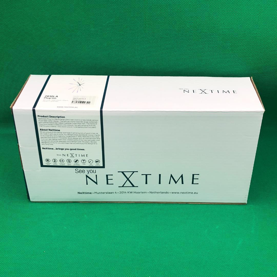 NEXTIME　掛け時計　プラグイン【新品】モダン　インテリア　大きめ　クロック