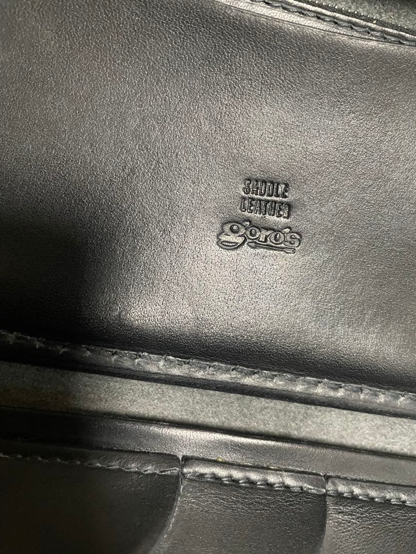 ゴローズ三つ折り財布 新品 黒