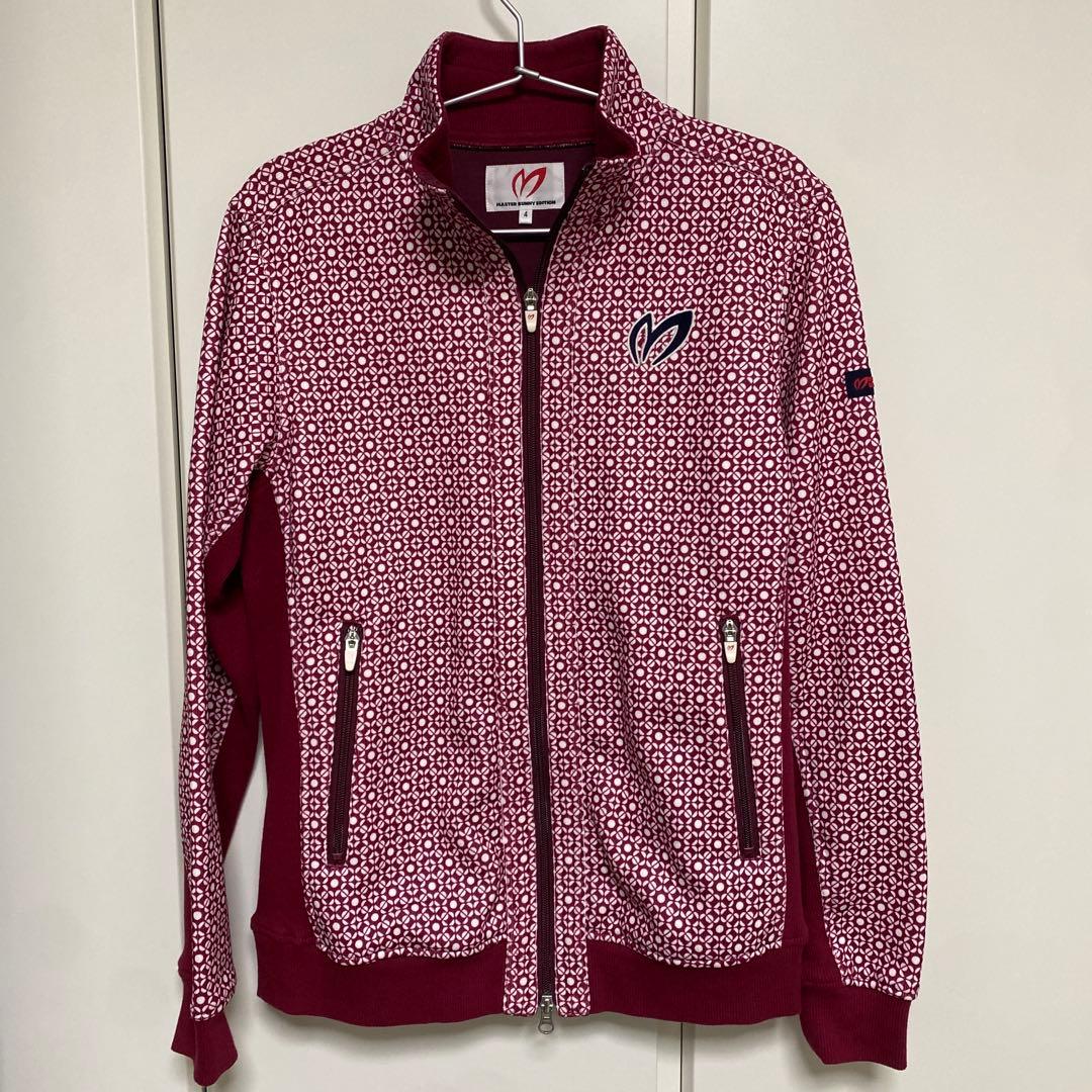 美品★マスターバニー ジップアップ ジャケット 裏起毛 メンズ M 総柄 メンズ