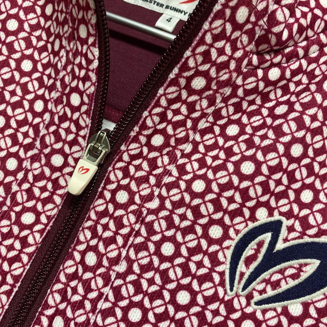 美品★マスターバニー ジップアップ ジャケット 裏起毛 メンズ M 総柄 メンズ