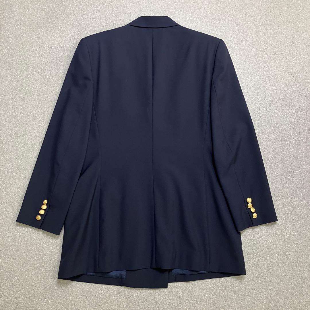 【金ボタン✨紺ブレ】Burberryダブル テーラードジャケット L 6ボタン