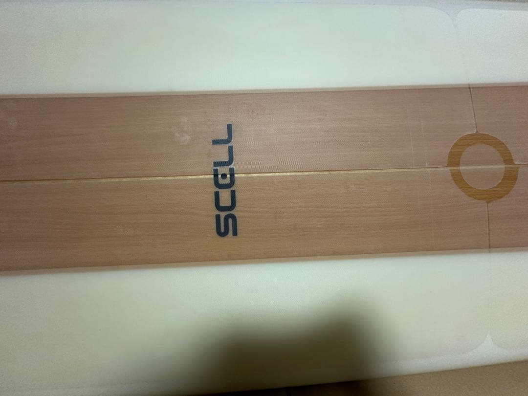 SCELL ロングボード 8ftウッド調 3フィン