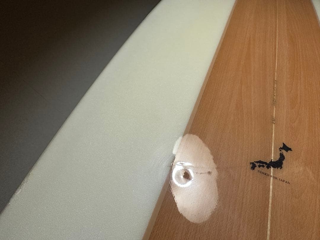 SCELL ロングボード 8ftウッド調 3フィン