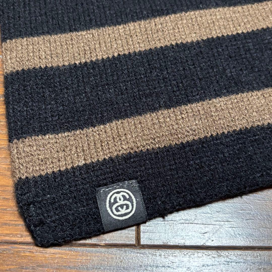 old stussy マフラー ボーダー ニット 90s USA製