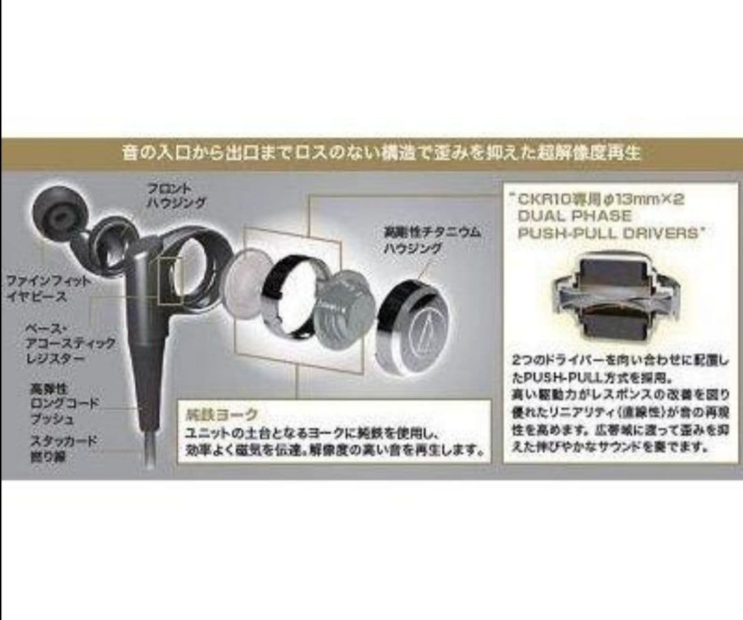 audio-technica 高音質 イヤフォン イヤホン ハイレゾ