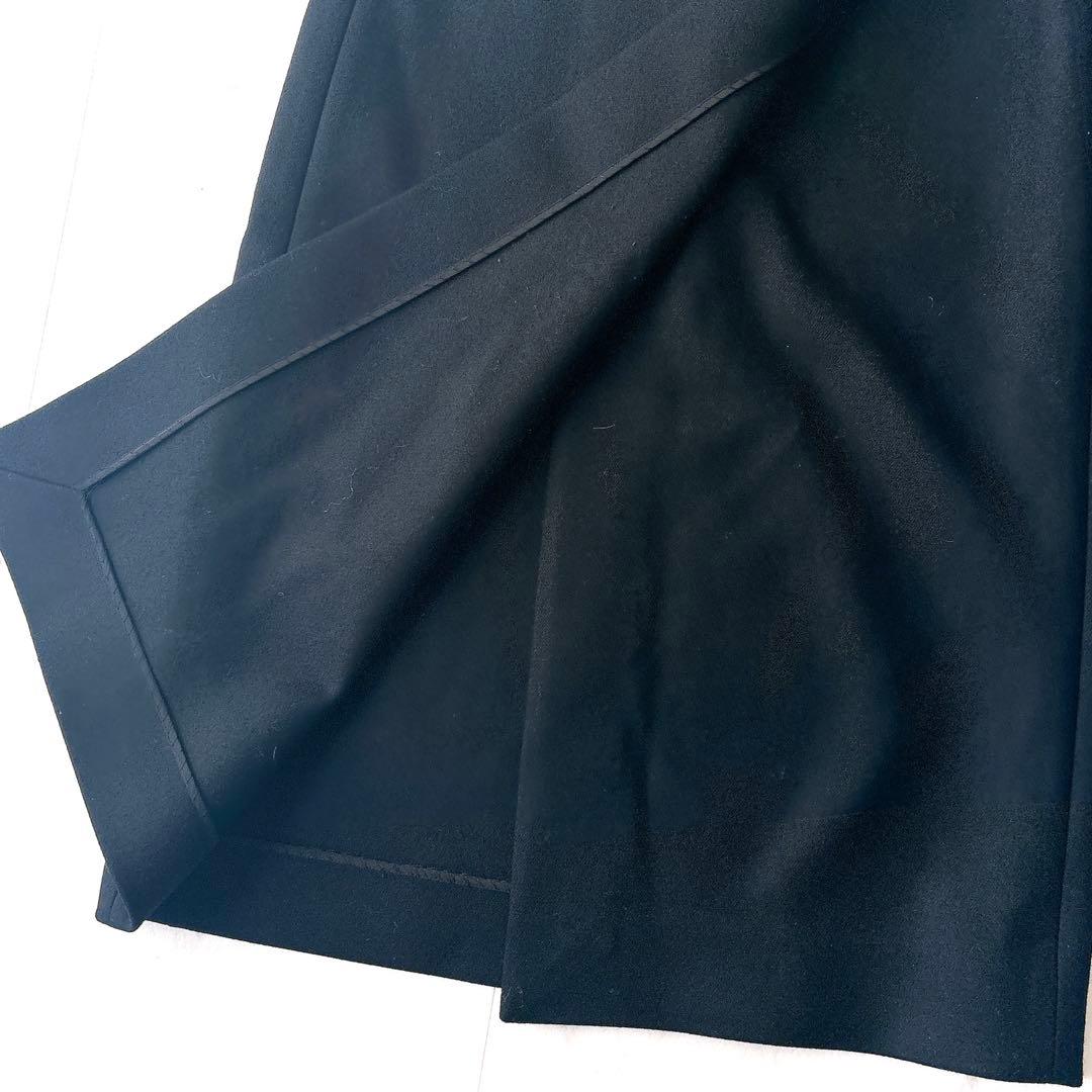 美品 ザリラクス グルカラップスカート 38 M ウール100% 金ボタン